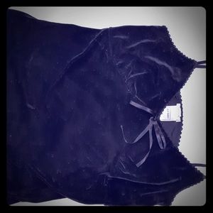 Women's velour tank top